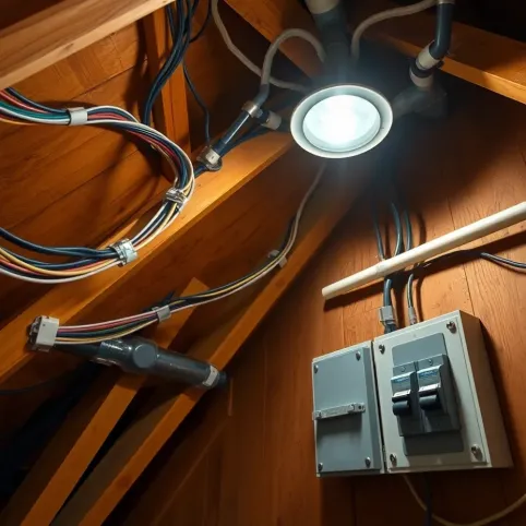 Instalacja elektryczna na strychu