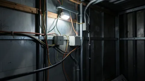 Instalacja elektryczna w garażu blaszanym