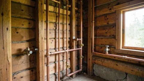 Instalacja wodna w domku drewnianym
