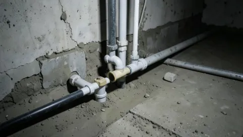 Instalacja wodna w płycie fundamentowej