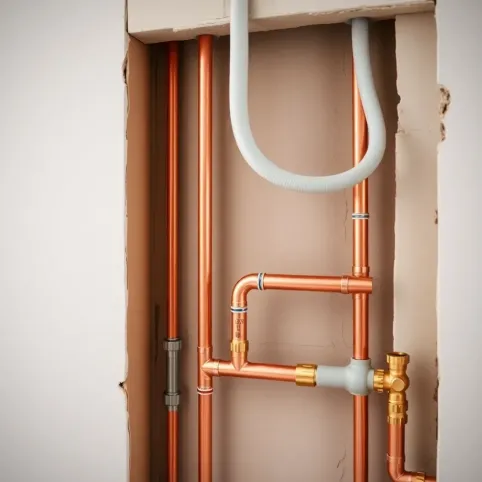 Instalacja wodna w ścianie