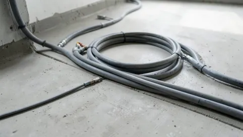 Kable elektryczne w posadzce