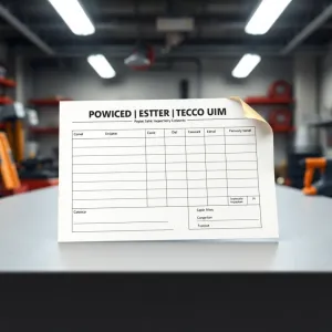 Karta przeglądu elektronarzędzia wzór