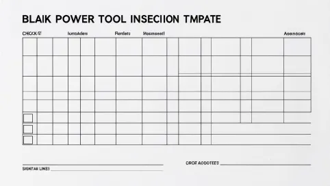 Karta przeglądu elektronarzędzia wzór