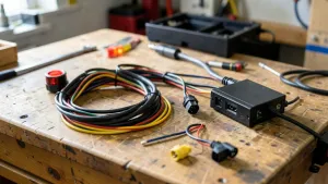 Kompletna instalacja elektryczna do przyczepki samochodowej