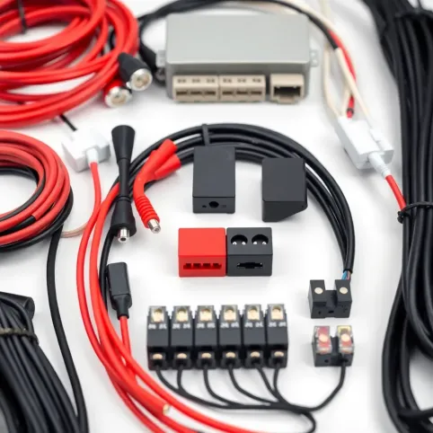 Kompletna instalacja elektryczna do przyczepki samochodowej