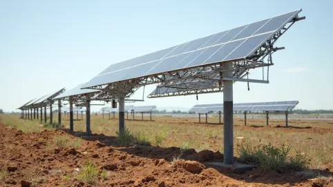 Konstrukcja pod panele fotowoltaiczne na gruncie