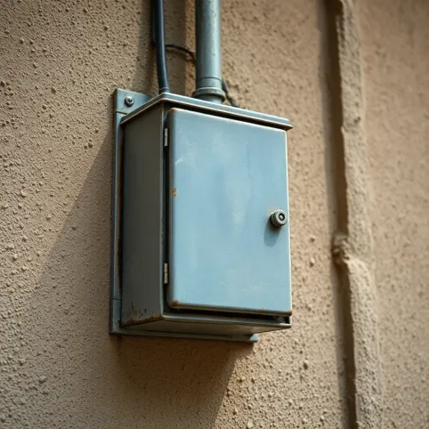 Mała skrzynka elektryczna zewnętrzna