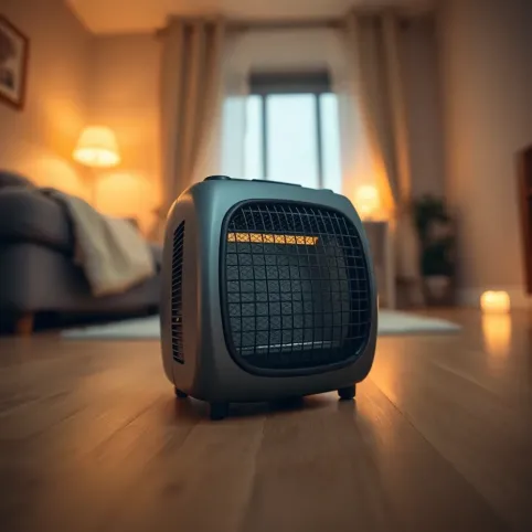 Mały grzejnik elektryczny