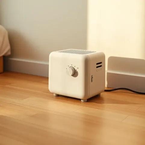 Mały grzejnik elektryczny z termostatem