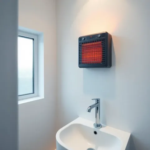 Mały grzejnik łazienkowy elektryczny