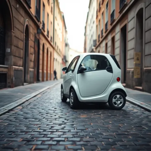 Mały miejski samochód elektryczny