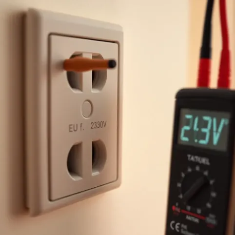 Napięcie w domowej instalacji elektrycznej jest równe 230 V