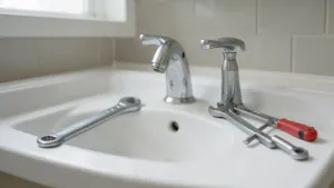 narzędzia do naprawy łazienki w tym klucz do zlewu klucz instalacyjny klucze do hydrauliki narzędzia hydrauliczne klucz do baterii łazienkowej