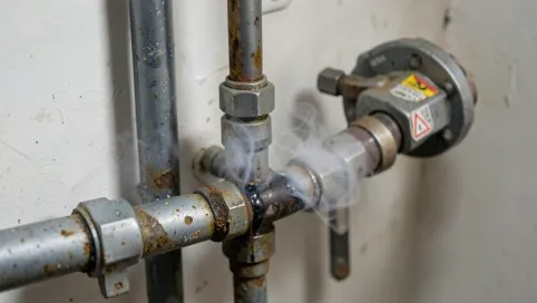 Nieszczelność instalacji gazowej w mieszkaniu