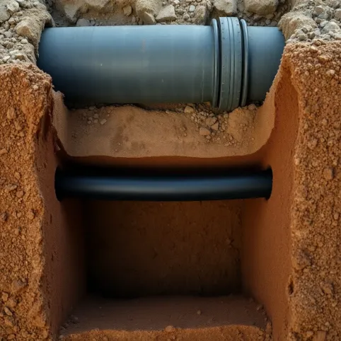 Odległość rury gazowej od kabla elektrycznego w ziemi