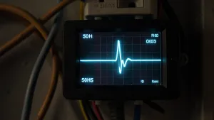 Prąd przemienny w domowej sieci elektrycznej powoduje powstanie fali elektromagnetycznej