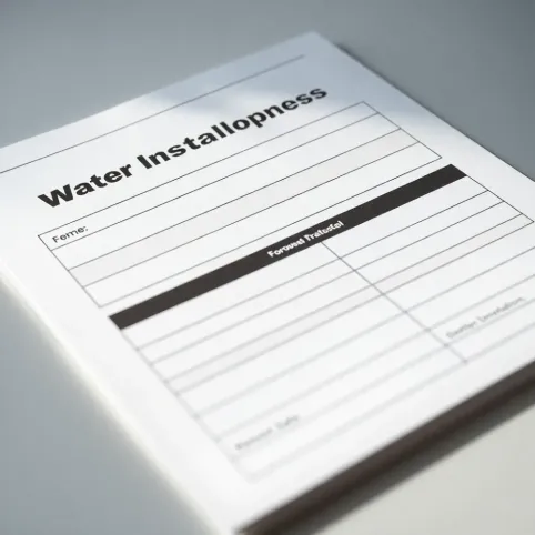 Protokół szczelności instalacji wodnej