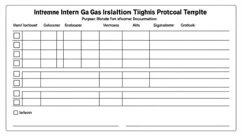 Protokół szczelności wewnętrznej instalacji gazowej wzór