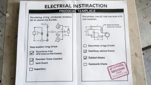 Protokół wykonania instalacji elektrycznej wzór