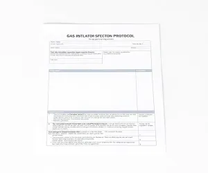 Protokół z przeglądu instalacji gazowej wzór