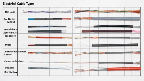 Rodzaje przewodów elektrycznych tabela