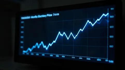 Rynkowa miesięczna cena energii elektrycznej