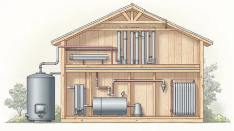 schemat instalacji co grawitacyjnej