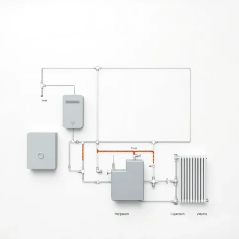 Schemat instalacji co w domu jednorodzinnym
