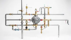 schemat instalacji co z rozdzielaczem