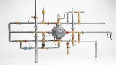 schemat instalacji co z rozdzielaczem