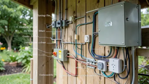Schemat instalacji elektrycznej w altanie