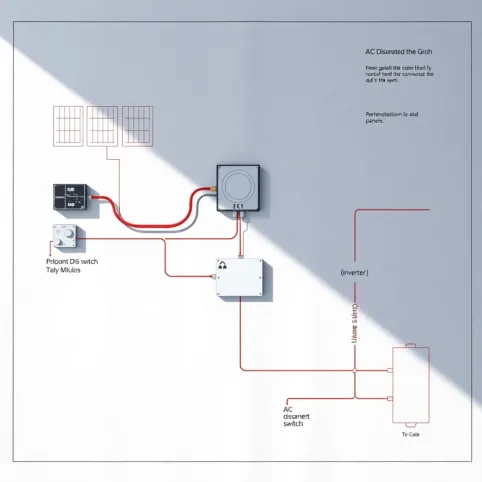 Schemat instalacji fotowoltaicznej do zgłoszenia