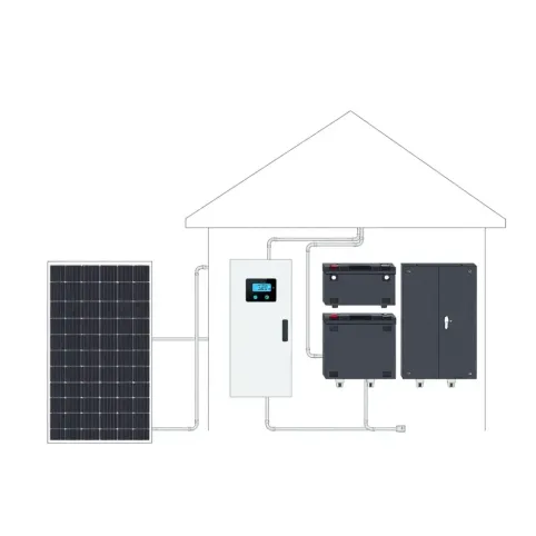 Schemat instalacji fotowoltaicznej z magazynem energii