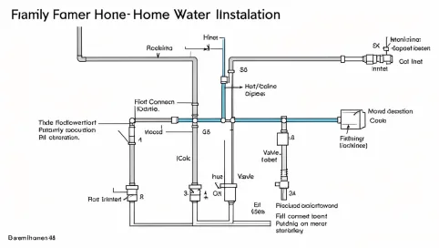 Schemat instalacji wodnej w domu jednorodzinnym