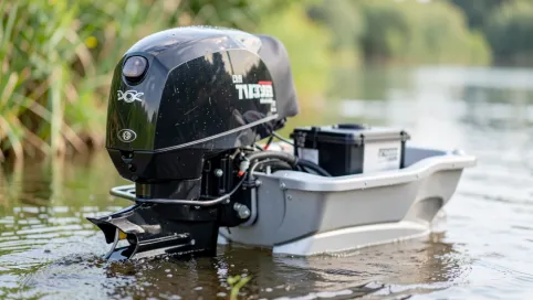 Silnik elektryczny do pontonu z akumulatorem