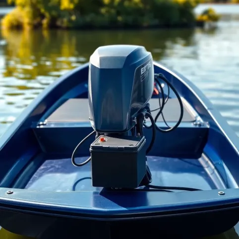 Silnik zaburtowy elektryczny z akumulatorem