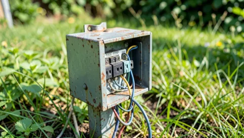 Skrzynka elektryczna na działce i co dalej