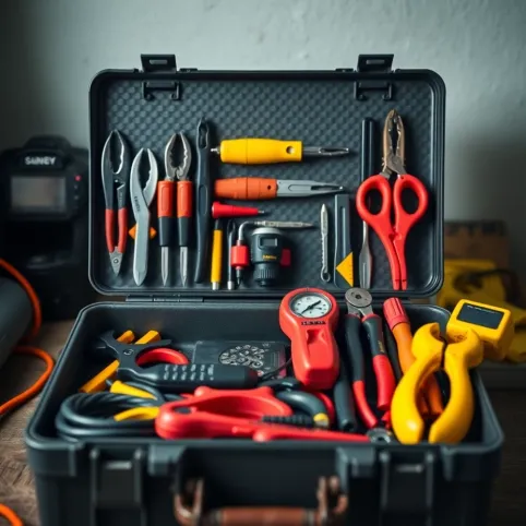 Skrzynka Narzędziowa Z Wyposażeniem Dla Elektryka