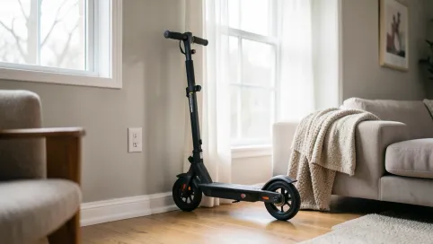Trzymanie hulajnogi elektrycznej w domu