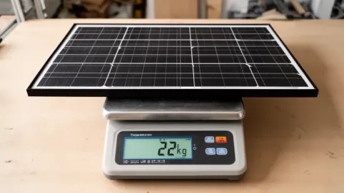 waga paneli fotowoltaicznych