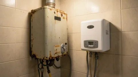 wymiana piecyka gazowego na elektryczny w bloku