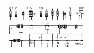 Wzory symboli elementów elektronicznych