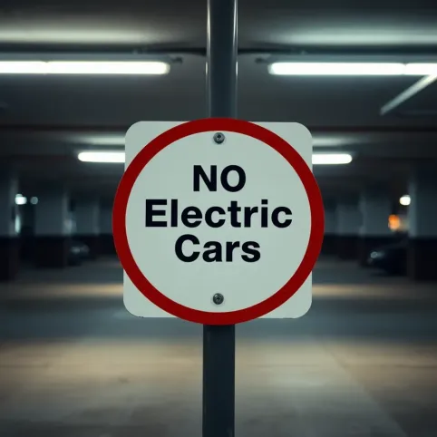 Zakaz wjazdu samochodów elektrycznych do garażu