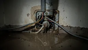 Zalana instalacja elektryczna w mieszkaniu