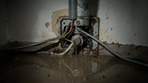 Zalana instalacja elektryczna w mieszkaniu