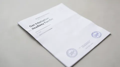 Zgłoszenie gotowości instalacji gazowej wzór