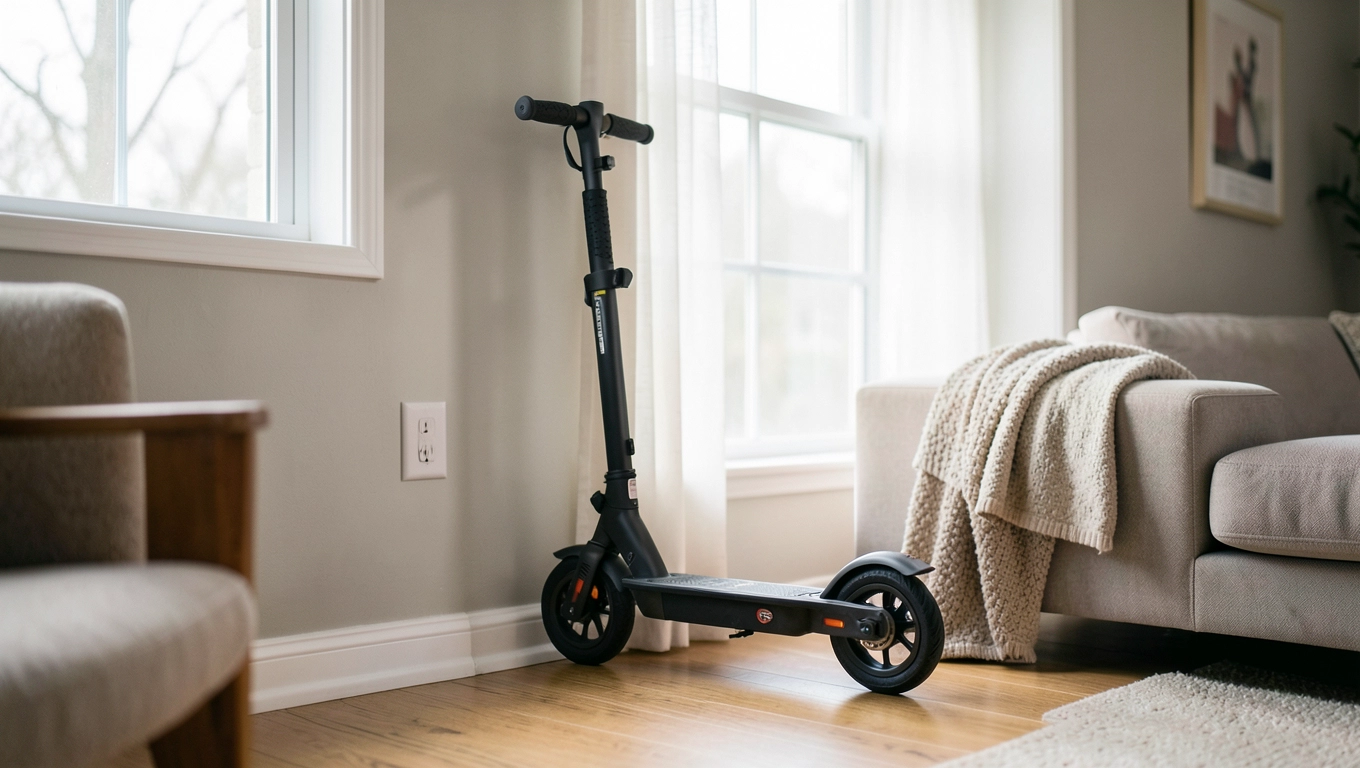 Trzymanie hulajnogi elektrycznej w domu