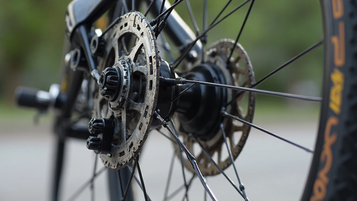 Tylne koło rowerowe z silnikiem elektrycznym