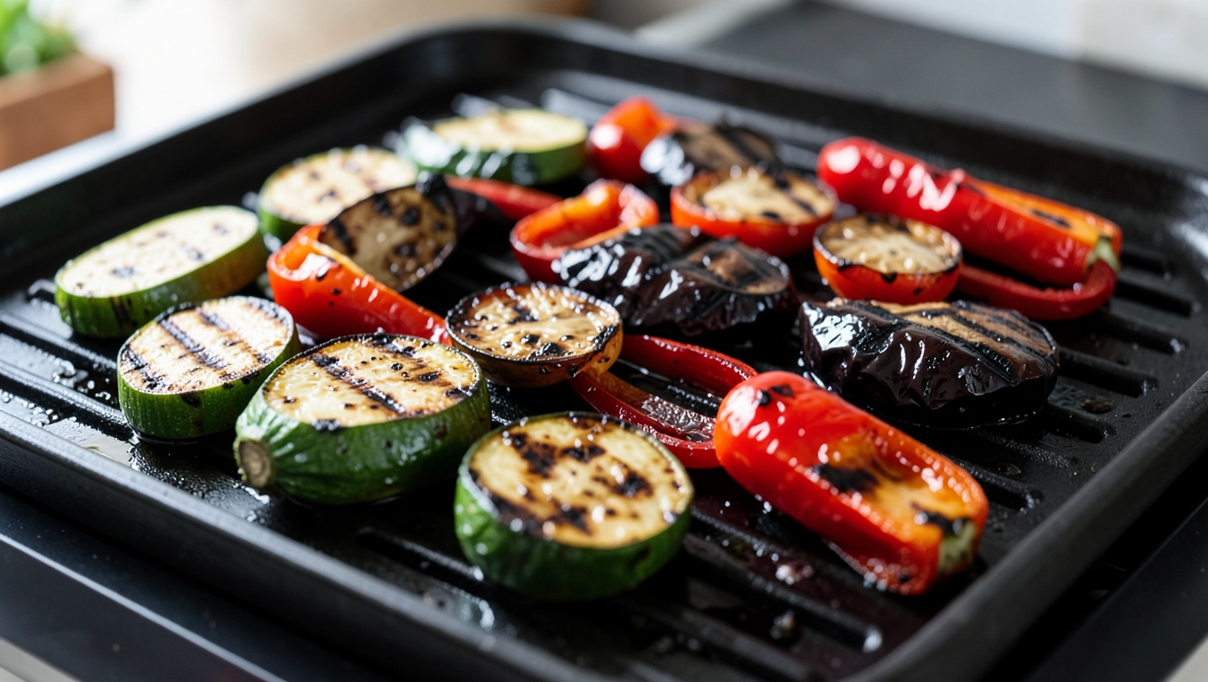 warzywa z grilla elektrycznego
